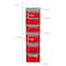 Household Essentials 4.7ft. 6-Pocket Over the Door Pocket Organizer